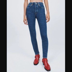 RE/DONE - 90s High Rise Ankle Crop (Western Rinse)